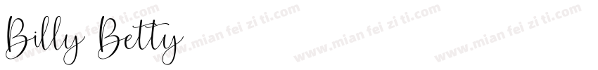 Billy Betty字体转换